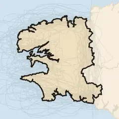 Finistère: its real shape and the crowd's