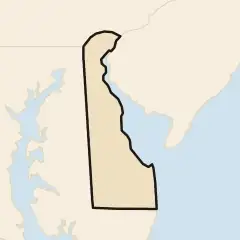 Delaware: its real shape and the crowd's