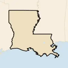 Louisiana: its real shape and the crowd's