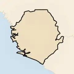 Sierra Leone: its real shape and the crowd's