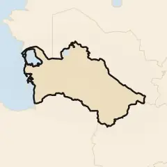 Turkmenistan: its real shape and the crowd's